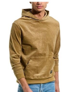 NWT WESC Unisex Corduroy Tan Hooded Sweatshirt Large New Gorpcore Hiking Outdoor